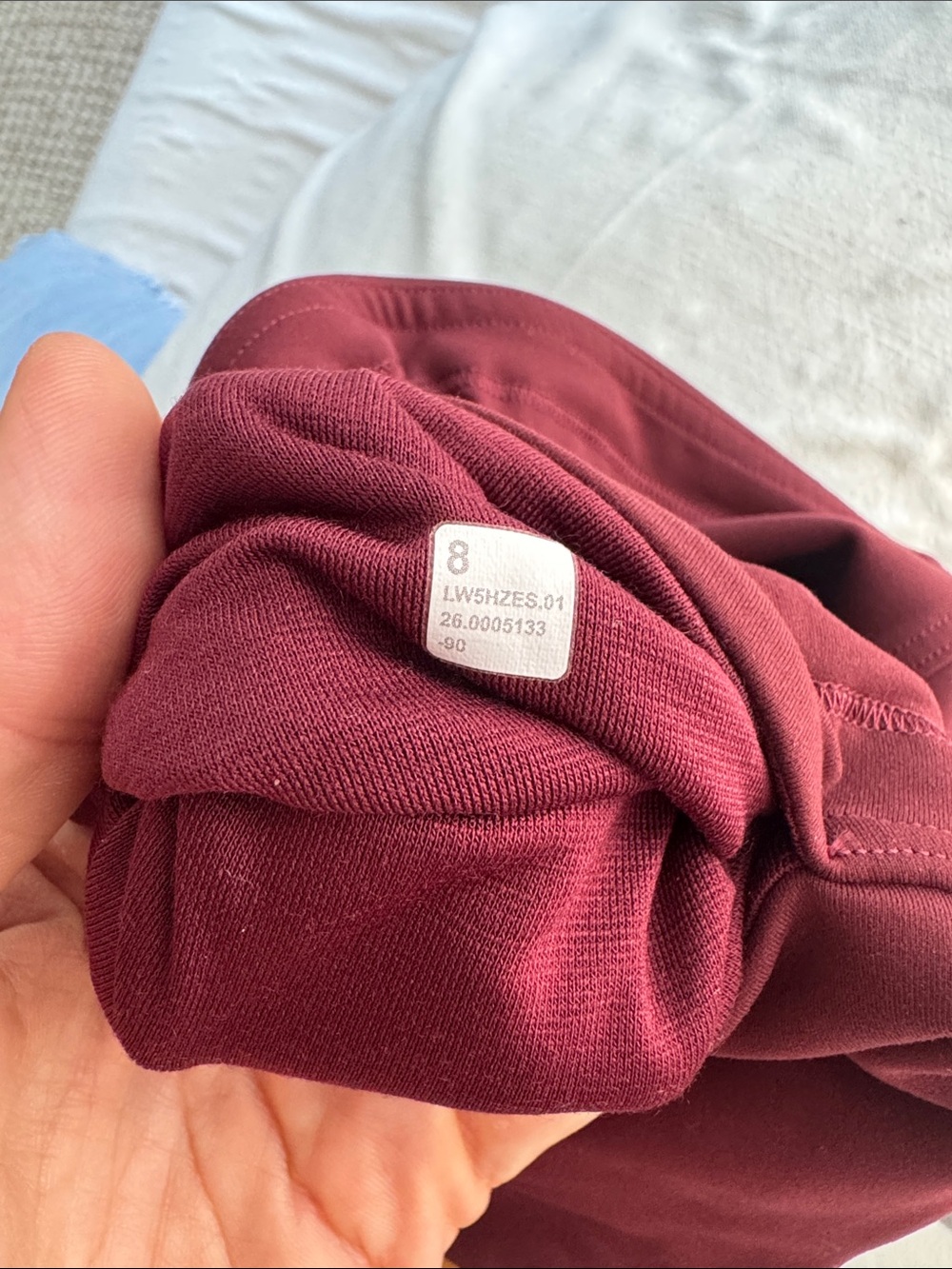 LULULEMON Wunder Train No-Line Piped High-Rise Tight 25" Size 8 Burgundy Bay - Picture 6 of 8